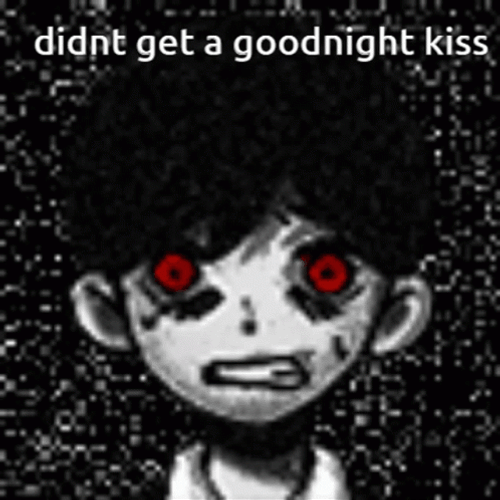 No Goodnight Kiss Omori Scared GIF
