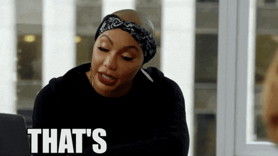No Hair Woman That's Just Nasty Girl GIF