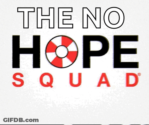 No Hope Squad Logo Red White Circle GIF