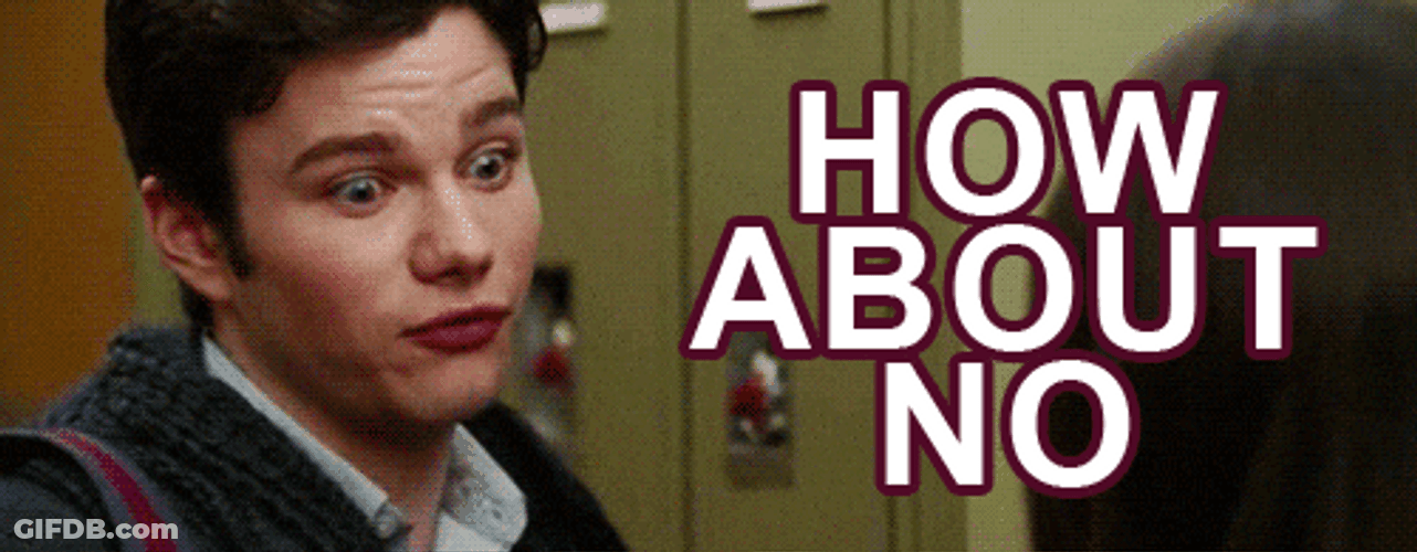 No I Don't Think I Will Chris Colfer GIF