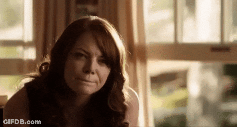 No I Don't Think I Will Emma Stone GIF