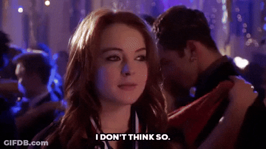 No I Don't Think I Will Lindsay Lohan GIF