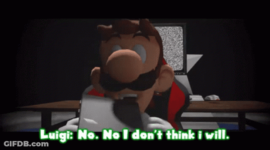 No I Don't Think I Will Super Mario GIF