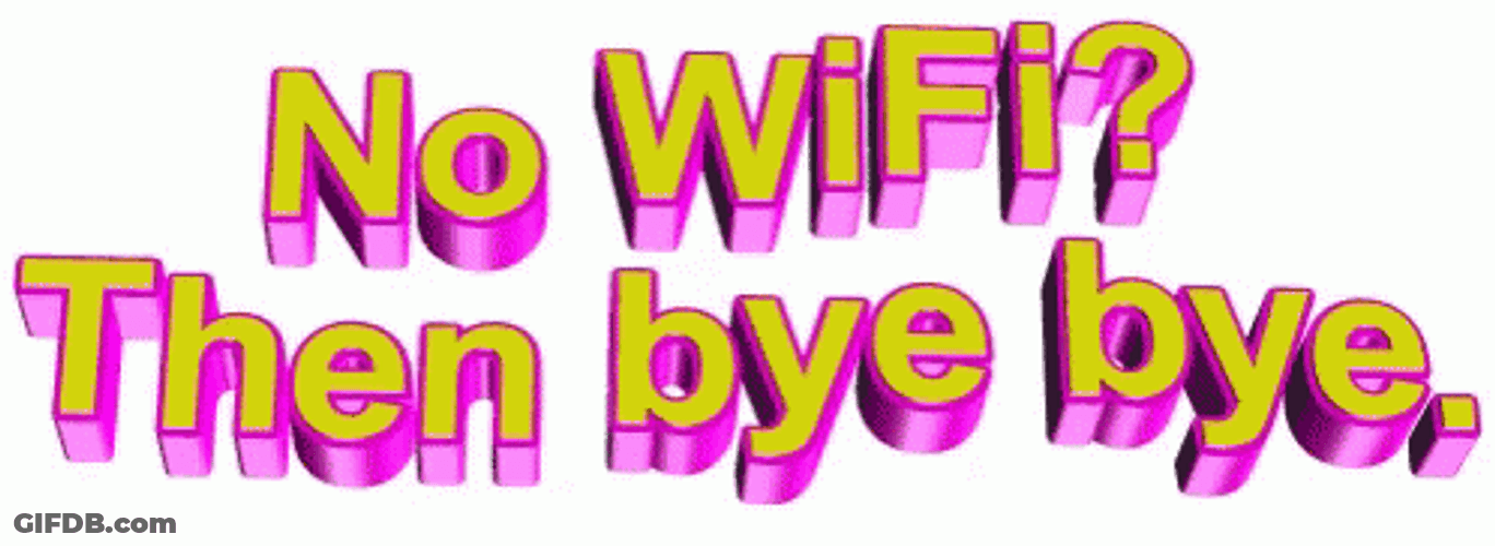 No Internet Bye Bye GIF