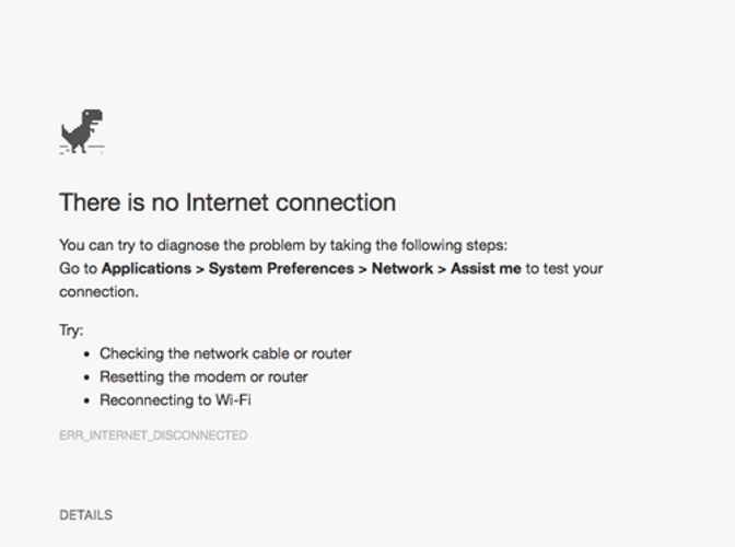 No Internet Connection Dinosaur Game GIF