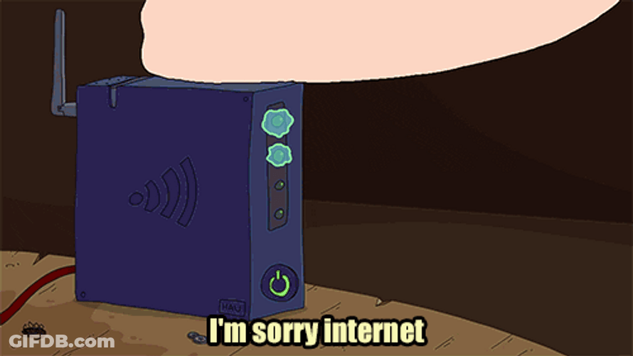No Internet Man Accidentally Turned It Off GIF