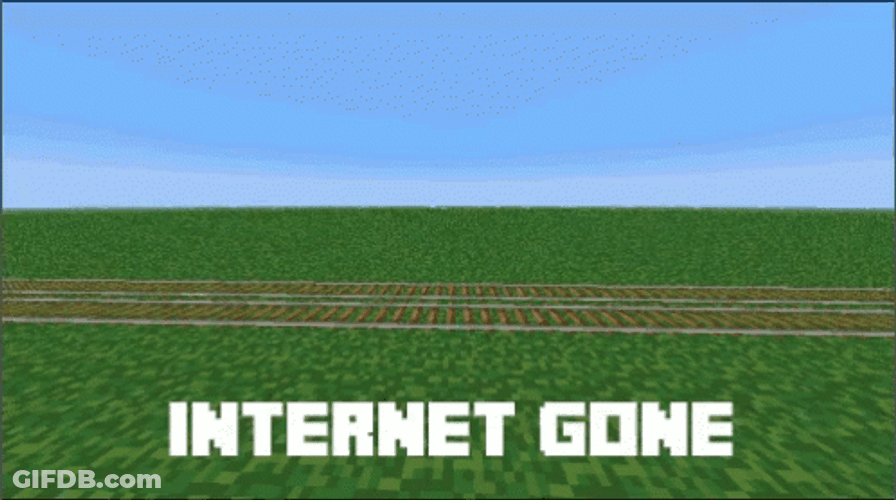 No Internet Minecraft Trail GIF