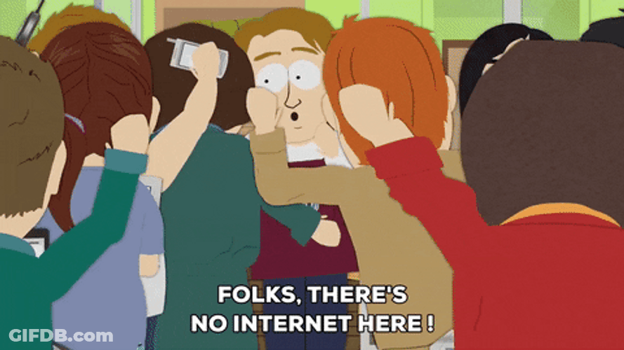 No Internet No Work GIF