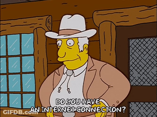 No Internet The Simpsons GIF