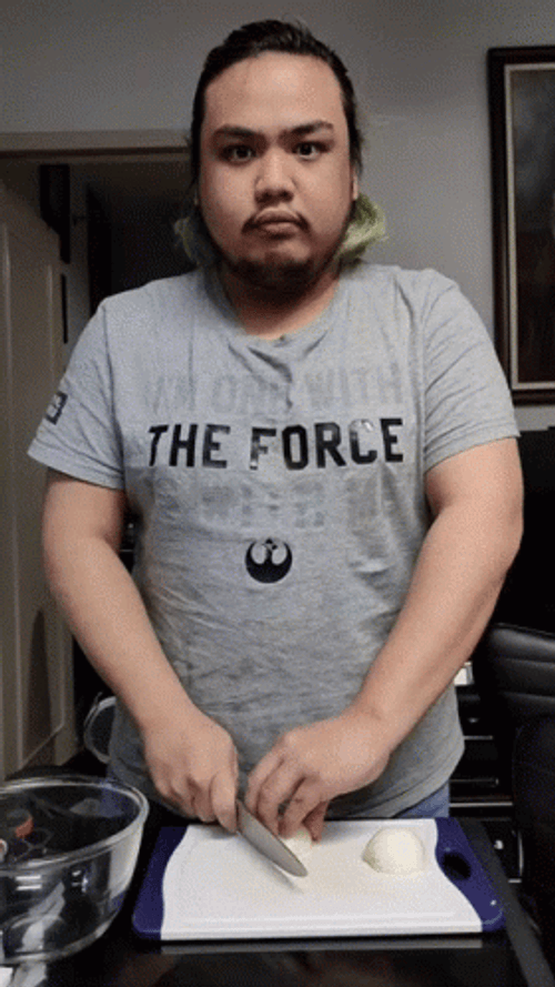 No Look Onion Chop GIF