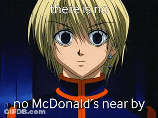 No McDonald's Near By Boy GIF