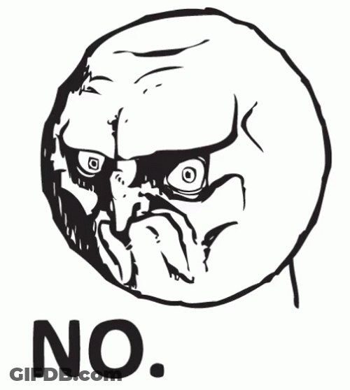 No Meme Rage Face GIF