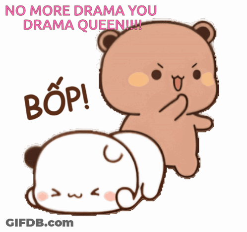 No More Drama You Drama Queen Sticker GIF