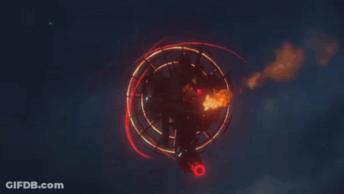 No More Games Poster With Fireball GIF