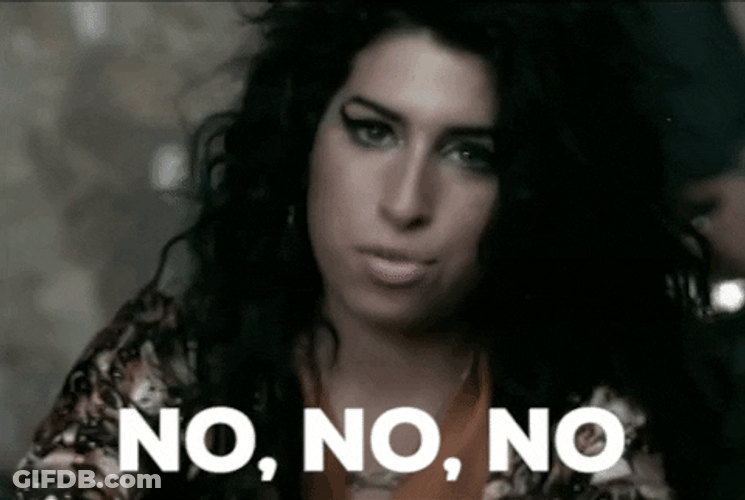 No No No Amy Winehouse GIF