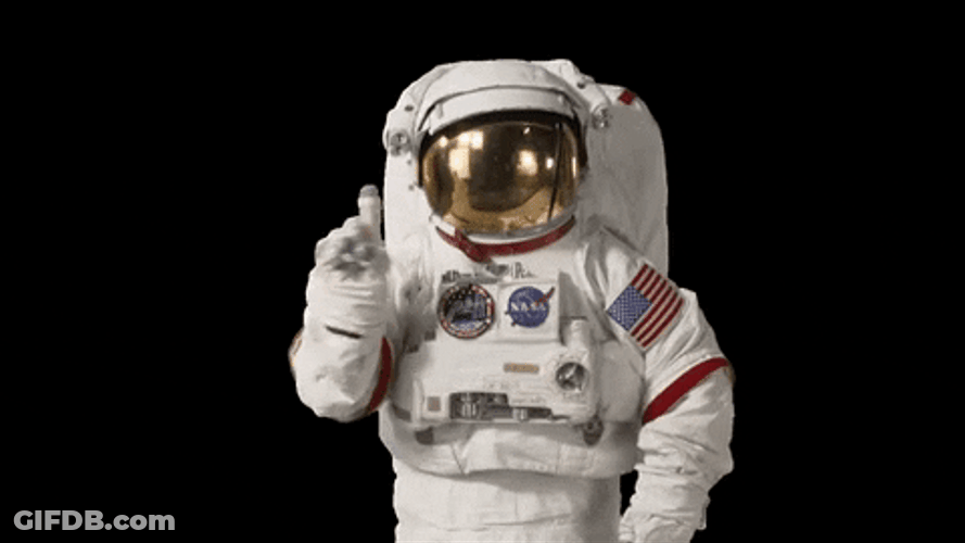 No No No Astronaut Dancing GIF