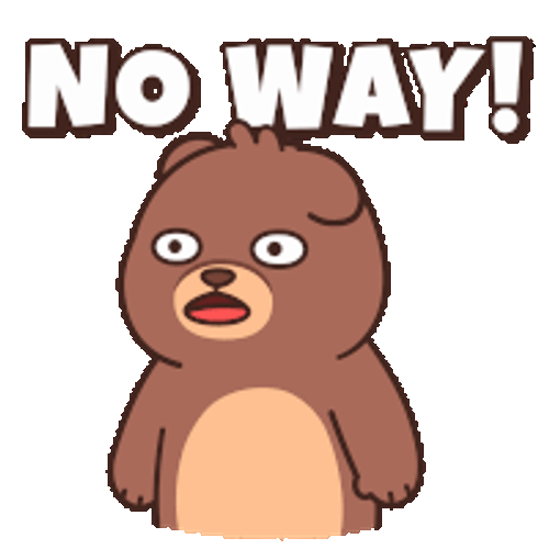 No Nope Sticker GIF
