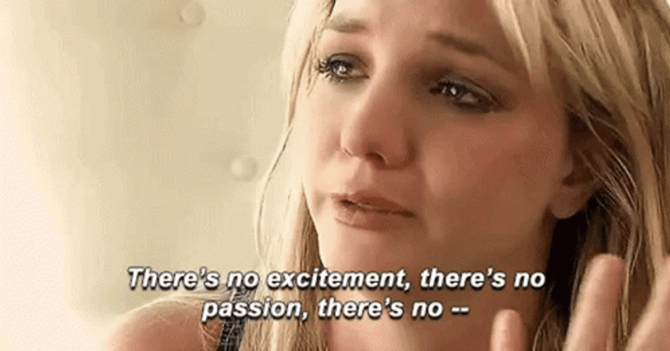 No Passion No Excitement Britney Spears GIF
