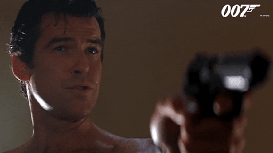No Pierce Brosnan Don't Do It GIF
