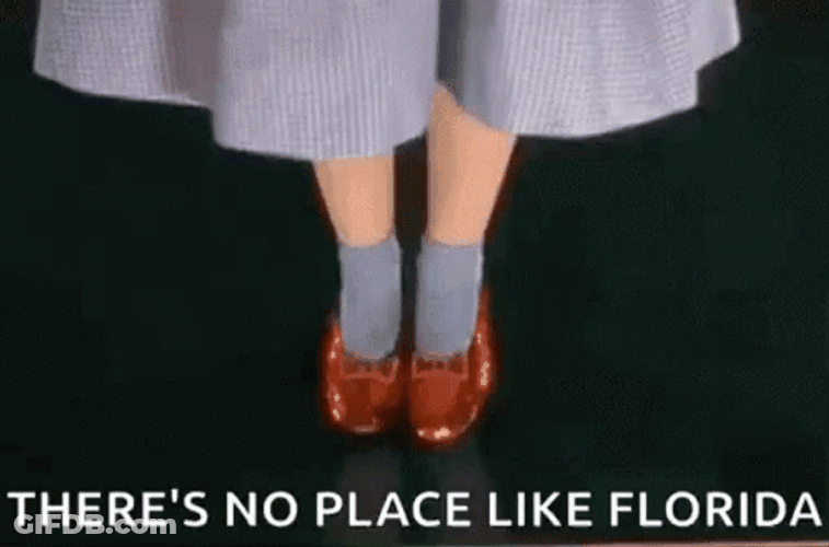 No Place Like Florida Tapping Lighting Shoes GIF