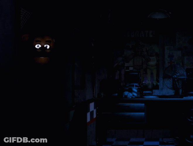 No Power Flashing Eyes Five Nights At Freddy's GIF