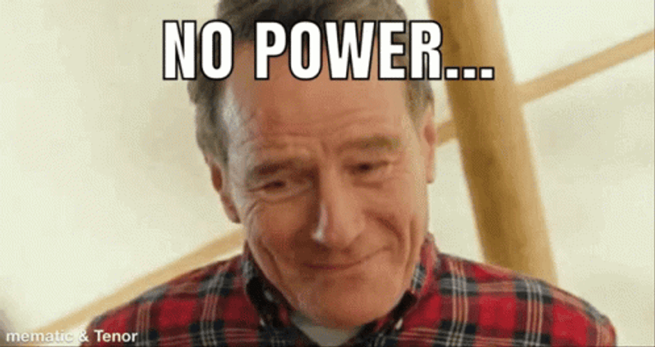 No Power Frustrated Bryan Cranston GIF