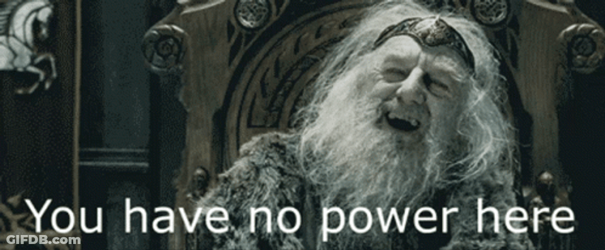 No Power Here Theoden Lord Of The Rings GIF