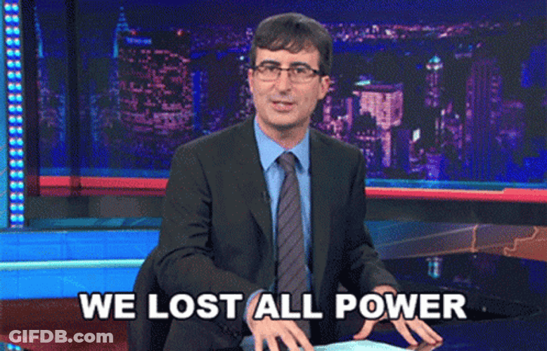 No Power John Oliver British Comedian GIF
