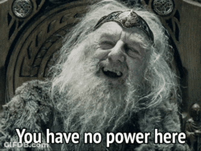 No Power Lord Of The Rings Theoden GIF