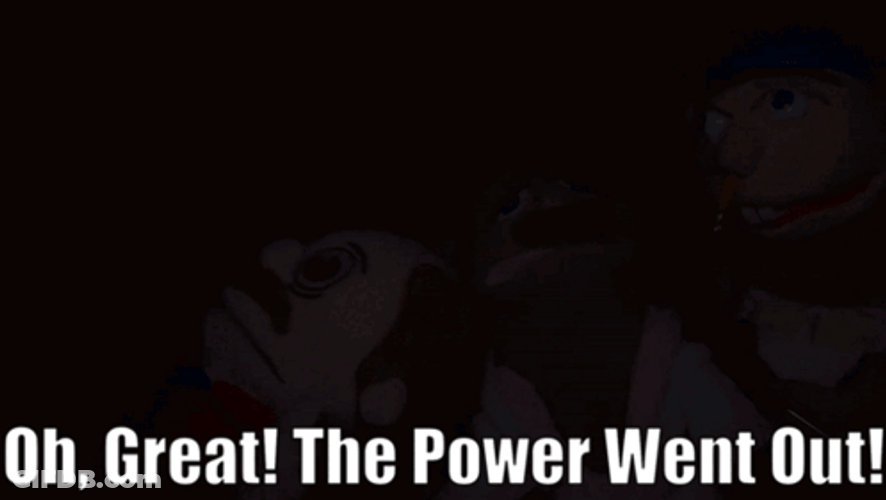 No Power Panicking Puppets In The Dark GIF