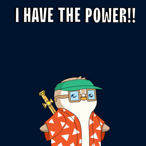 No Power Pudgy Penguin Have The Power GIF