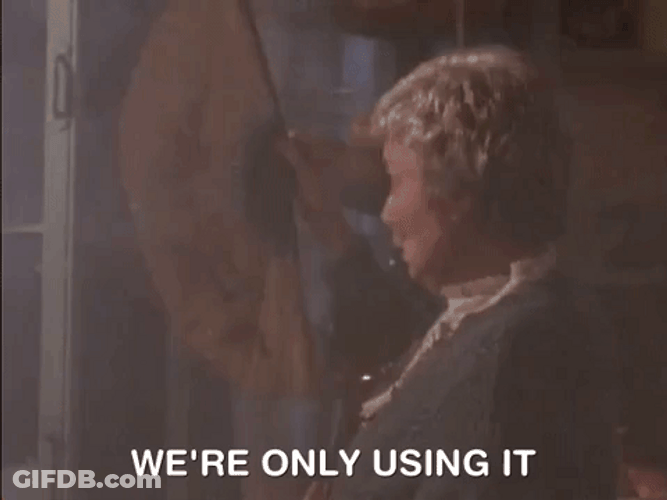 No Power Vintage Clip Lady Fanning GIF
