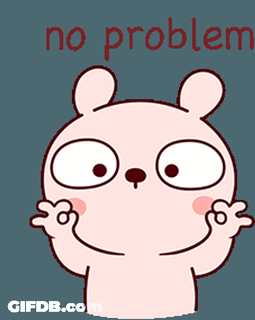 No Problem Okay Sign Rabbit Cute GIF