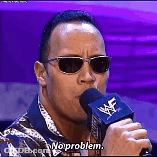 No Problem The Rock WWE Dwayne Johnson GIF