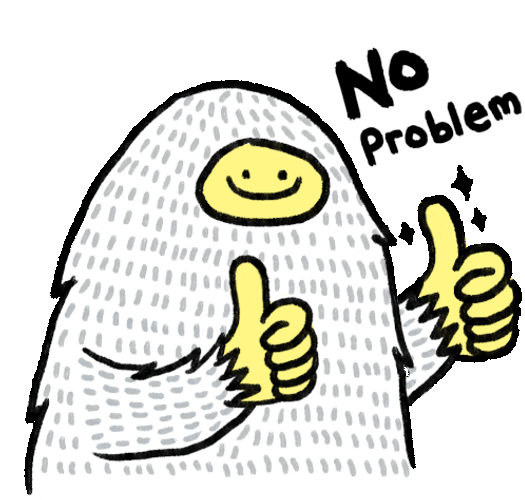 No Problem Thumbs Up Sasquatch Yeti GIF