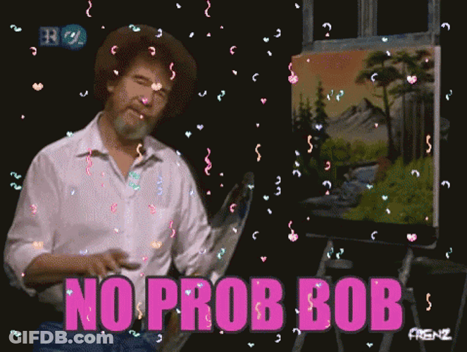 No Problemo Bob Ross GIF
