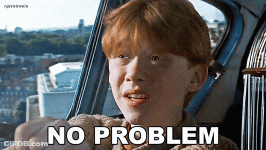 No Problemo Rupert Grint GIF