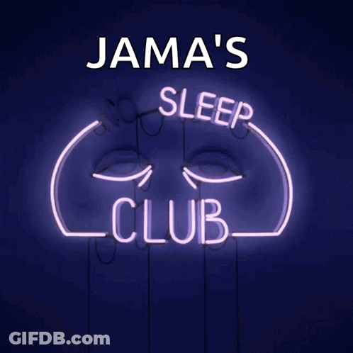 No Sleep Club Sign GIF