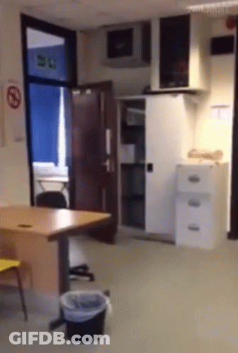 No Smoking Sign Above Door GIF