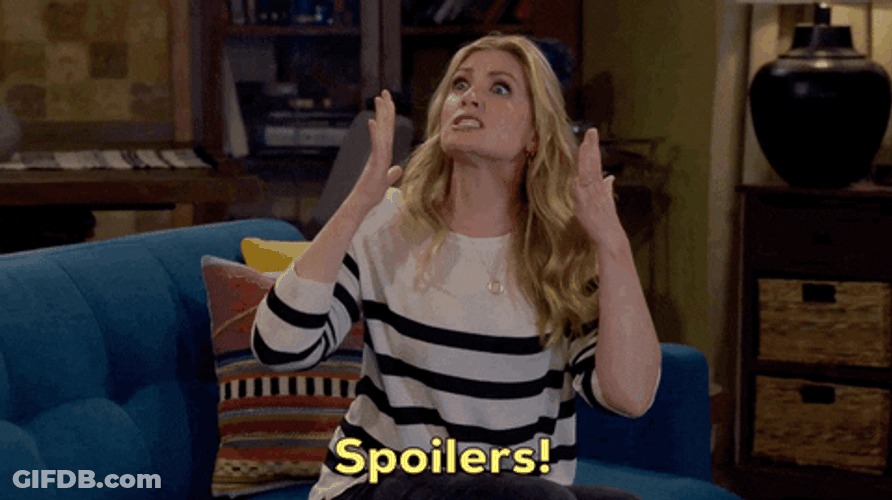 No Spoilers By Beth Behrs GIF