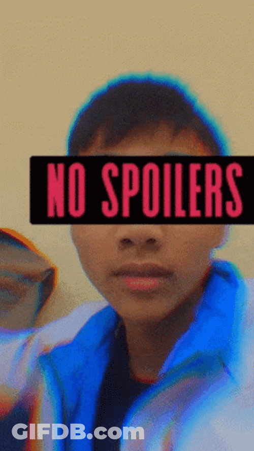 No Spoilers Popping GIF
