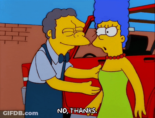 No Thanks Margie Simpson Leaving GIF