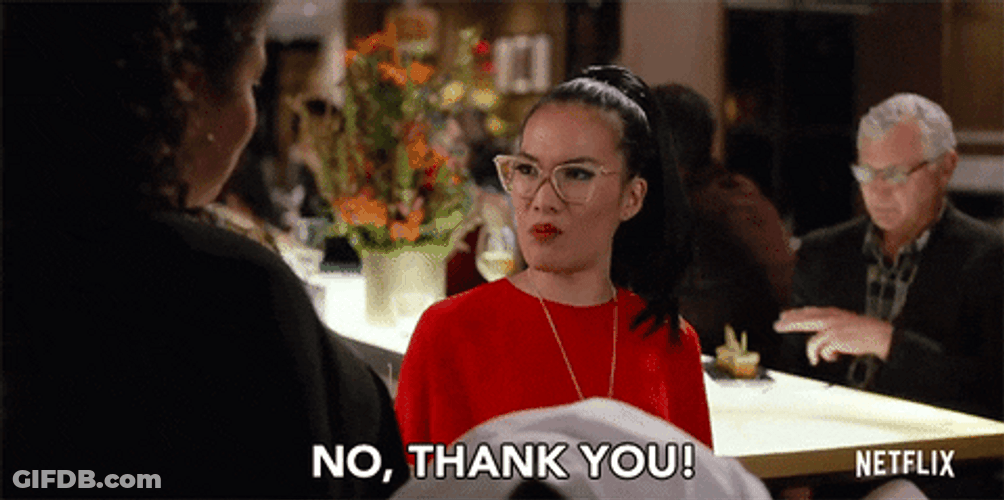 No Thanks Sassy Ali Wong GIF