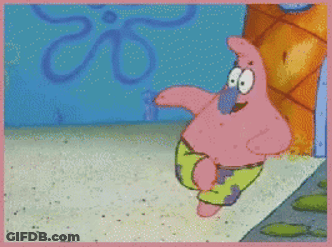 No This Is Happy Patrick Nose Bubble GIF