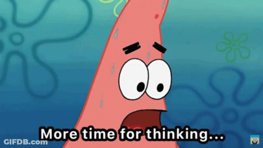 No This Is Patrick Thinking Nervously GIF
