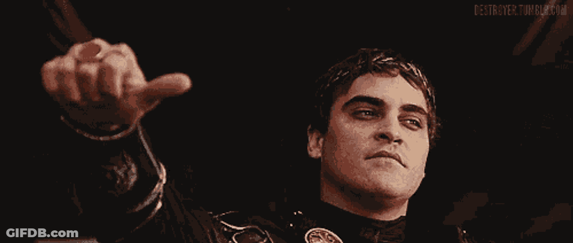 No Thumbs Down GIF