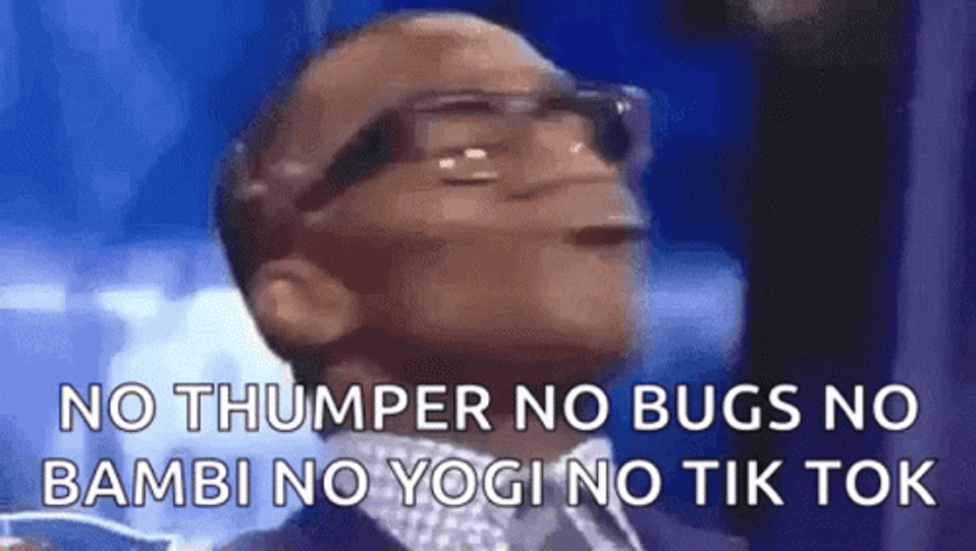 No Thumper No Bugs No Bambi GIF