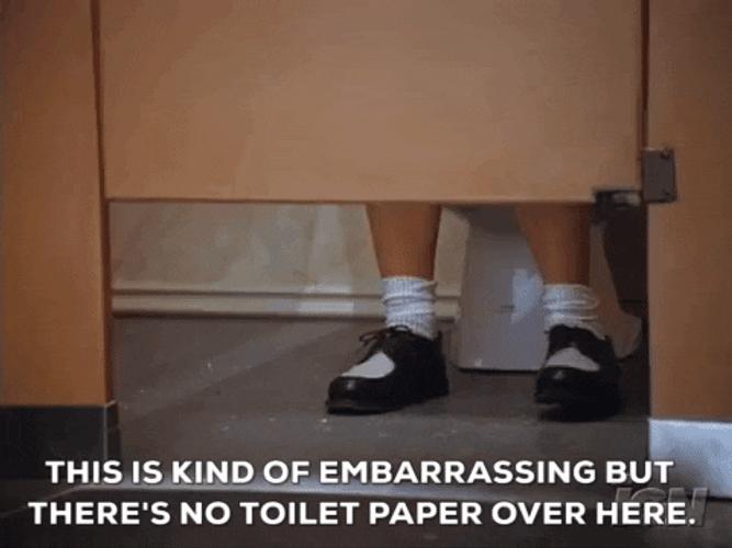 No Toile Paper Spare Change GIF