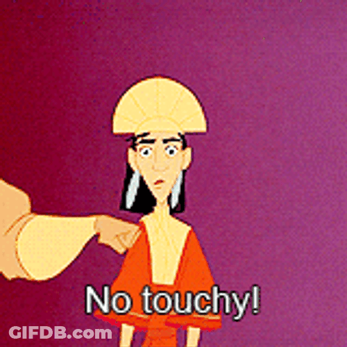 No Touchy Back Off GIF