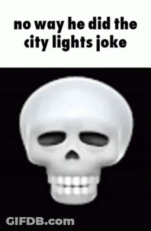 No Way He Did Skull Meme GIF